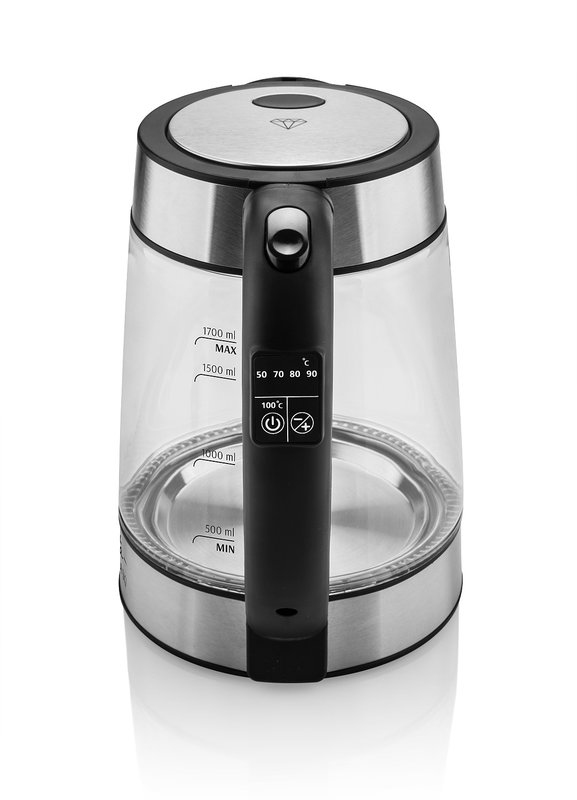 Eta Crystela Digi elkedel 1,7 L 2200 W Sort, Transparent