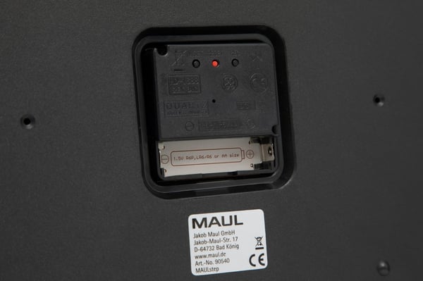 MAUL MAULstep Quarts-klocka Rund Silver, Vit