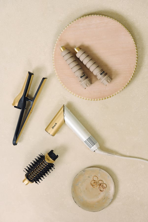 Miniatyrbild 5 av 10: Shark Glam Straight & Waves multistyler Airflow Guld 1400 W 2,44 m