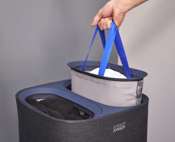 Miniatyrbillede 8 af 8: Joseph Joseph 50002 vasketøjskurv 60 L Rektangulær Bomuld, Polyester Sort