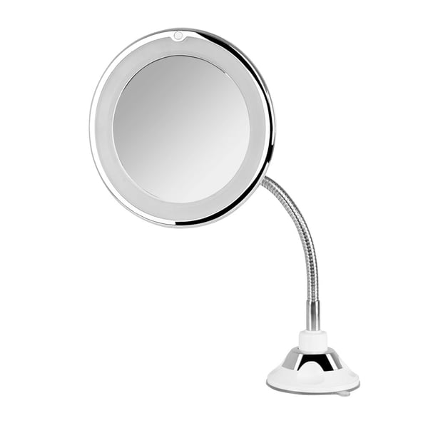 Orbegozo ESP 1020 makeup spejl Sugekop Rund Sølv, Hvid