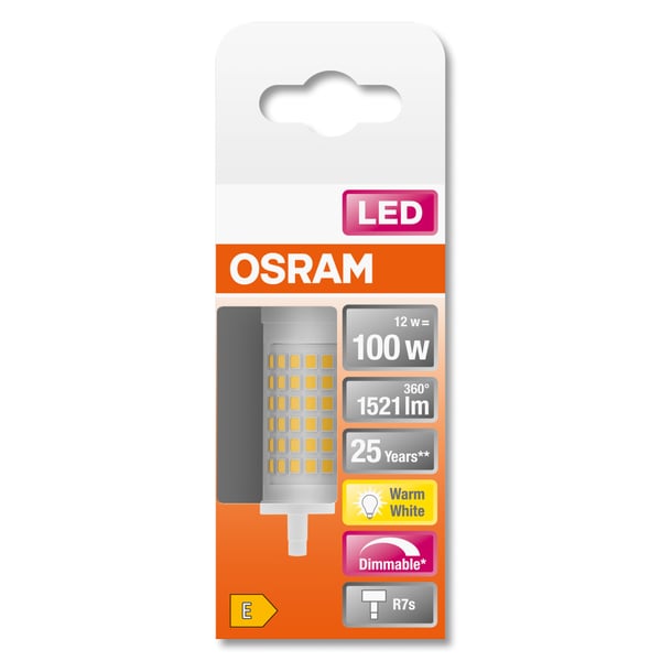Miniatyrbillede 2 af 6: Osram SUPERSTAR LED-lampe Varm hvid 2700 K 11,5 W R7s E