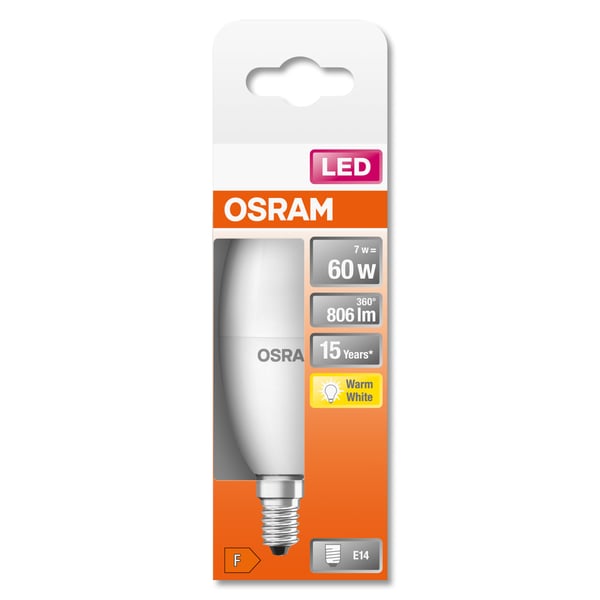 Osram STAR LED-lampe Varm hvid 2700 K 7 W E14 F