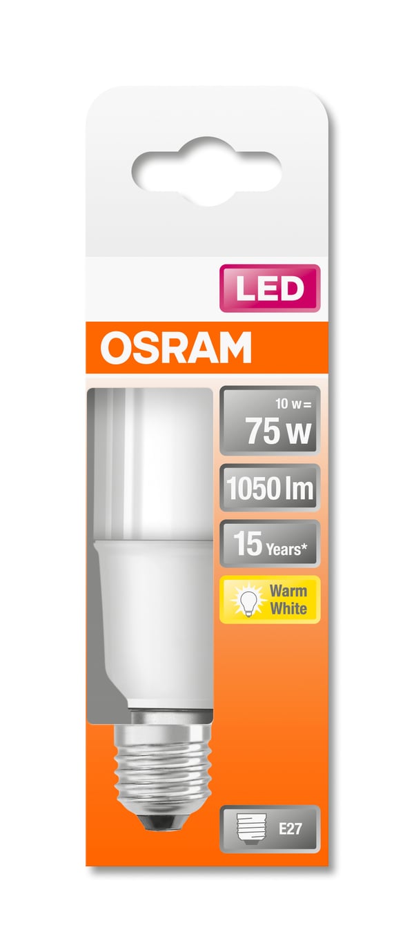Osram STAR LED-lamppu Lämmin valkoinen 2700 K 9 W E27 E