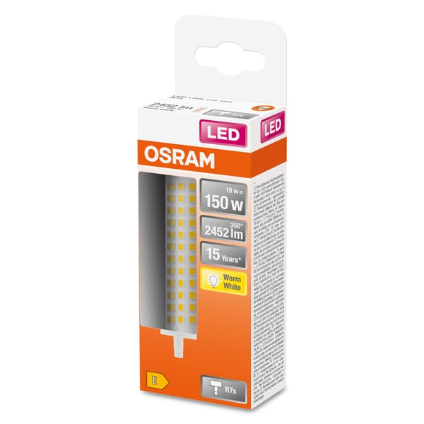 Osram LINE LED-lamppu Lämmin valkoinen 2700 K 17,5 W R7s E