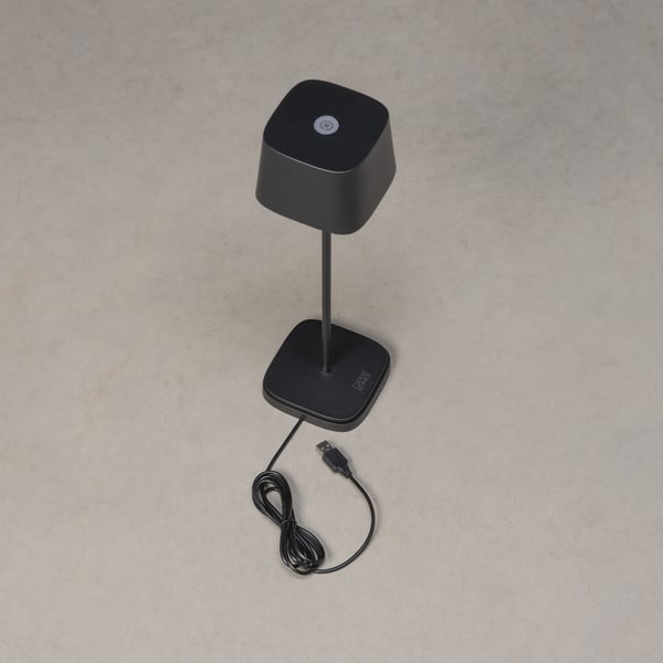 Miniatyrbillede 4 af 12: Konstsmide Capri bordlampe 2,2 W LED Sort