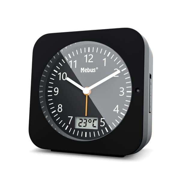 Mebus 25609 vækkeur Digital alarmur Sort