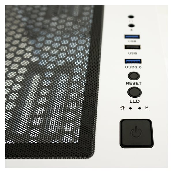LC-Power Gaming 803W Midi Tower Svart, Vit