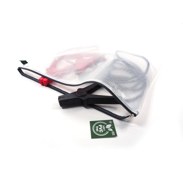 Miniatyrbillede 4 af 6: FolderSys 40608-37 plasticpose Sort, Hvid 1 stk