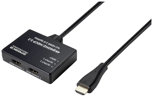 Miniatyrbillede 4 af 12: SpeaKa Professional SP-9443508 video-splitter HDMI 2x HDMI