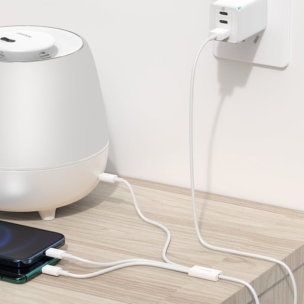 Pikkukuva 6 / 10: Baseus Superior USB-kaapeli USB 2.0 1,5 m USB A USB C/Micro USB A/Lightning 0,48 Gbit/s Valkoinen