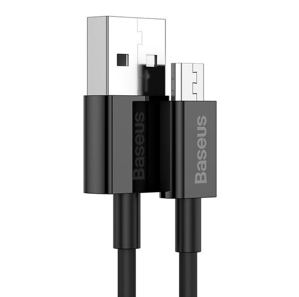 Baseus Superior USB-kaapeli USB 2.0 2 m USB A Micro-USB A 0,48 Gbit/s Valkoinen