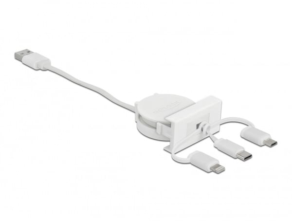 DeLOCK 81375 USB-kaapeli USB 2.0 0,5 m USB A USB C 0,48 Gbit/s Valkoinen