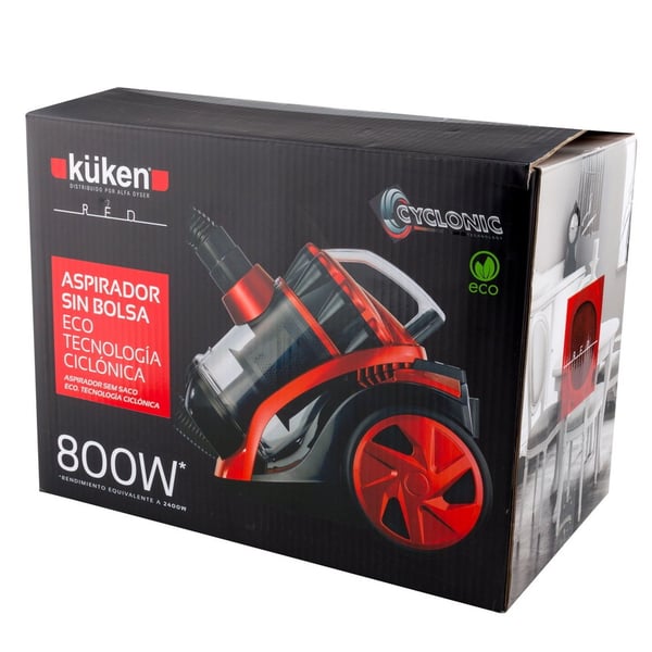 Miniatyrbillede 5 af 5: Küken 33845 støvsuger 2 L Beholder vakuum Dry 800 W Poseløs