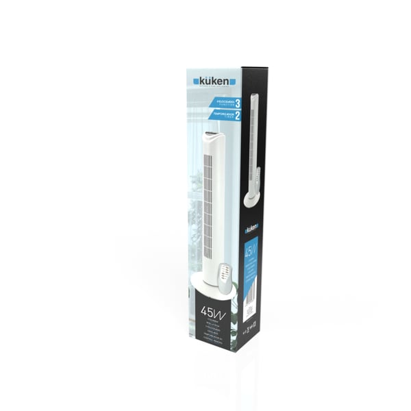 Küken 35683 hushållsfläkt Vit