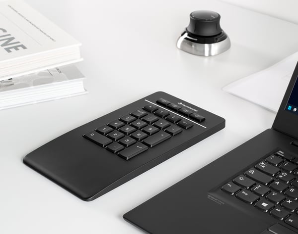 3Dconnexion Numpad Pro numerisk tastatur Bluetooth/USB/RF Wireless Sort