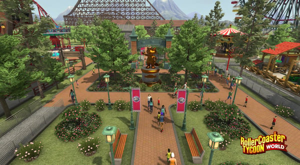 Miniatyrbild 6 av 6: Atari Roller Coaster Tycoon World Standard PC