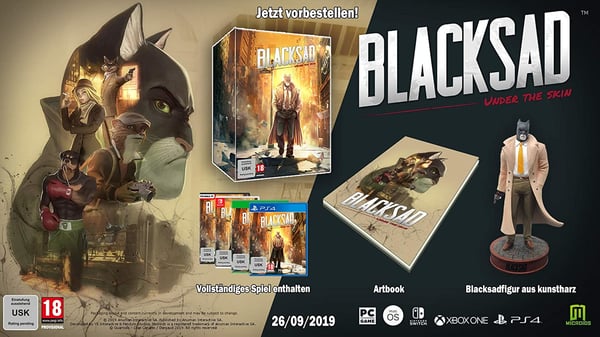 Microids Blacksad : Under The Skin - Collector's Edition Kokoelma PlayStation 4