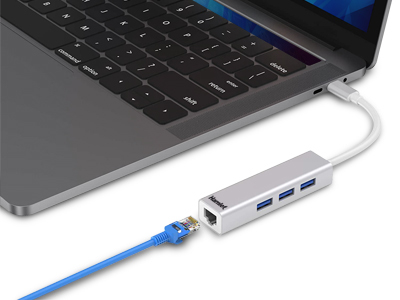 Miniatyrbillede 2 af 2: Hamlet XHUB331TCL dockingstation USB 3.2 Gen 1 (3.1 Gen 1) Type-C Hvid