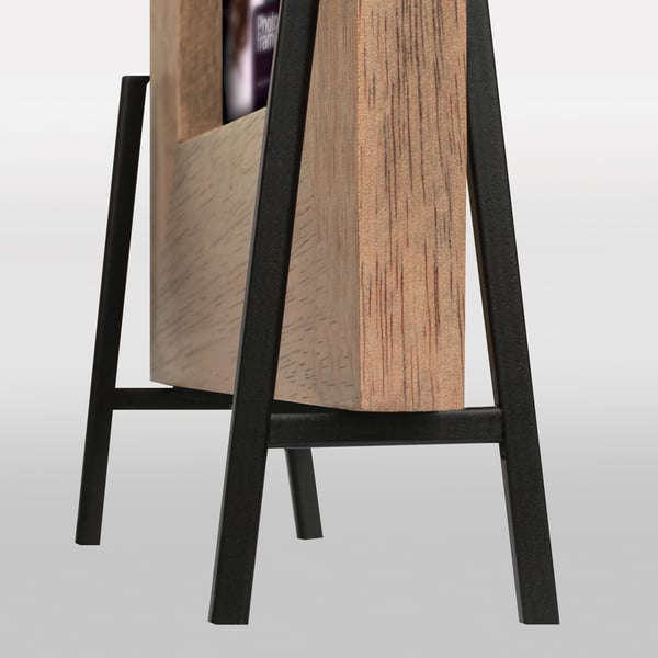 Miniatyrbillede 3 af 4: ZEP Frejus horizontaal 13x11 hout portret ML275 Enkelt billedramme Brun