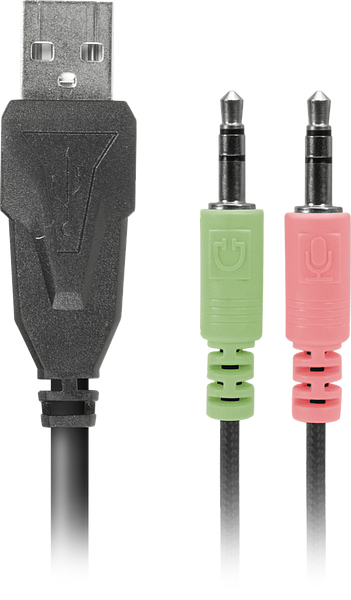 SPEEDLINK LUNERA 4in1 tastatur Mus inkluderet Spil USB QWERTZ Tysk Sort