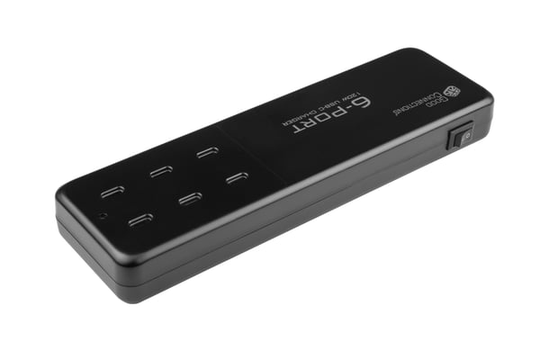 Alcasa PCA-D003S oplader til mobil enhed Universel Sort Vekselstrøm Hurtig opladning Indendørs
