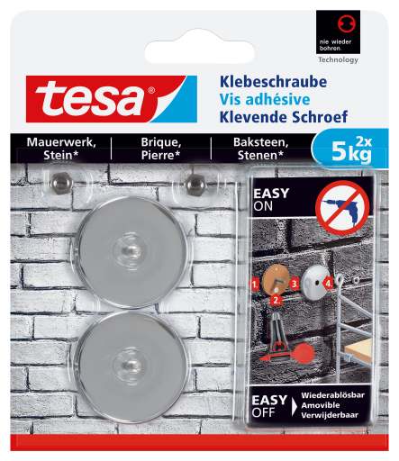 Miniatyrbild 1 av 13: TESA 77906-00000 förvaringskrok Inomhus & utomhus Universalkrok 2 styck
