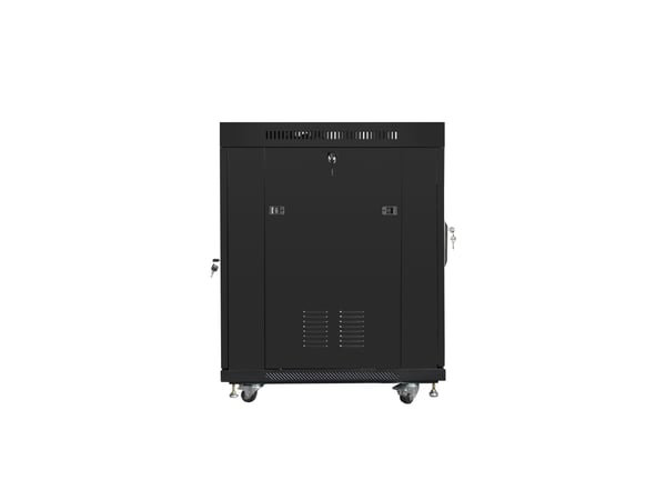 Lanberg FF01-8015-12BL rack 15U Fristående rack Svart