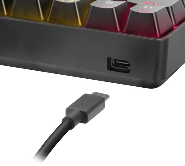 Miniatyrbillede 7 af 10: SPEEDLINK SL-670015-BK tastatur Spil USB QWERTZ Tysk Sort