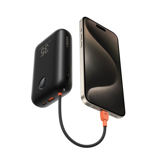 VEGER VG-W2068 powerbank 30000 mAh Sort
