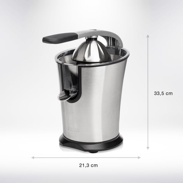 Princess 201860 elektrisk citruspress 300 W Svart, Rostfritt stål