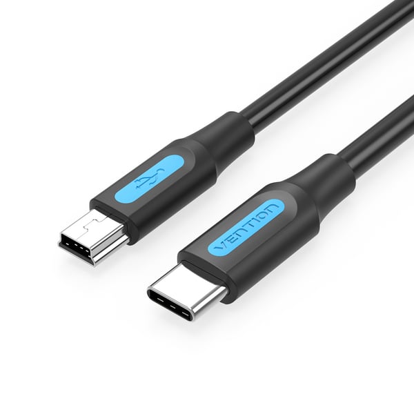 Vention COWBH USB-kabel USB 2.0 2 m Mini-USB B USB C 0,48 Gbit/sek. Sort