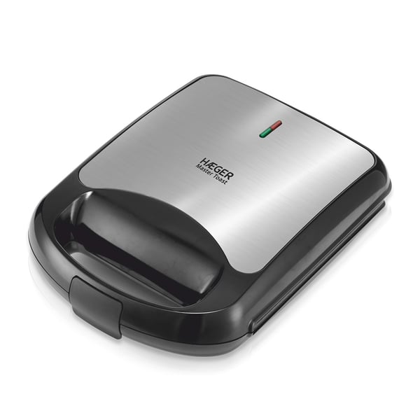 Miniatyrbillede 1 af 2: Haeger SM-15G.009A sandwichtoaster 1500 W Sort, Stål