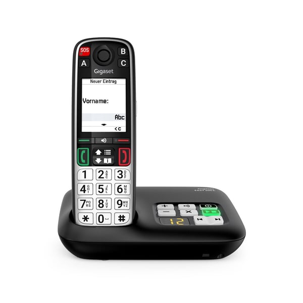 Miniatyrbild 10 av 11: Gigaset EASY 500A Analog telefon/DECT-telefon Namn och uppringnings-ID Svart, Silver