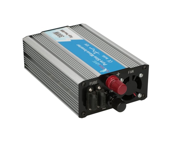 Extralink CAR VOLTAGE CONVERTER 12V - 230V, 300W, PURE SINUS OPIP-300W strømadapter og vekselret Automatisk Aluminium