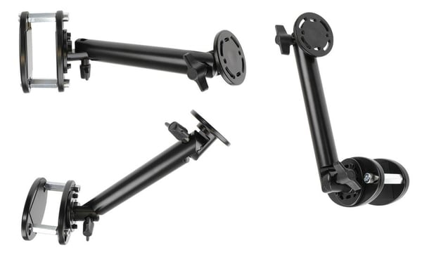 Brodit 215891 monteringskit Svart Aluminium, Plast