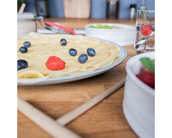 Cloer 6630 crêpe-pannu 2 kreppi(ä) Musta, Ruostumaton teräs
