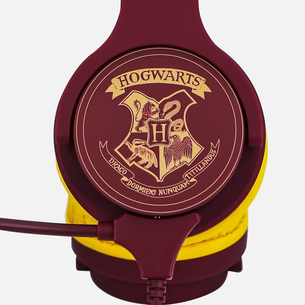 OTL Technologies Harry Potter Hogwarts Crest Headset Ledningsført Spil Bourgogne, Gul