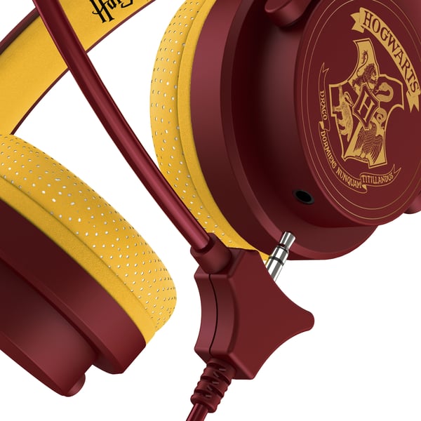Miniatyrbillede 3 af 11: OTL Technologies Harry Potter Hogwarts Crest Headset Ledningsført Spil Bourgogne, Gul