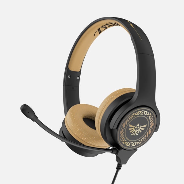 Miniatyrbillede 1 af 10: OTL Technologies Nintendo Zelda Crest Headset Ledningsført Spil Brun, Grå
