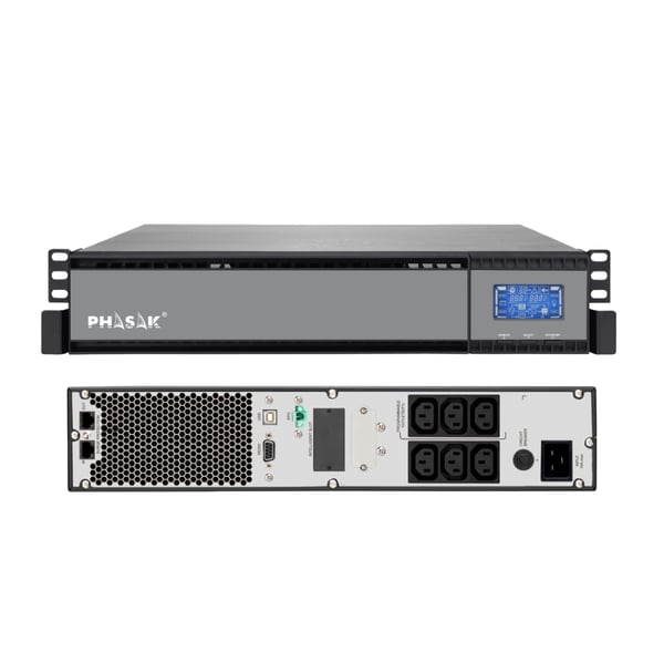 Phasak PH 9320 UPS-enhed Dobbeltkonvertering (online) 2 kVA 1800 W 6 AC stikkontakt(er) Phasak PH 9320 UPS-enhed Dobbeltkonvertering (online) 2 kVA 1800 W 6 AC stikkontakt(er)