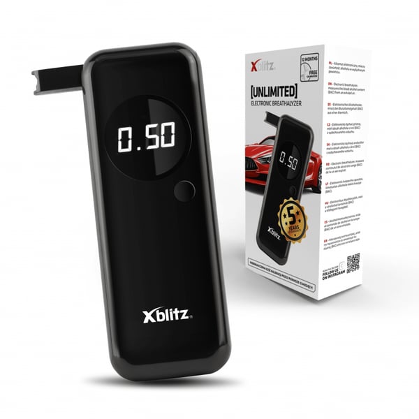 Xblitz UNLIMITED alkoholmeter 0 - 2% 0,01% Sort