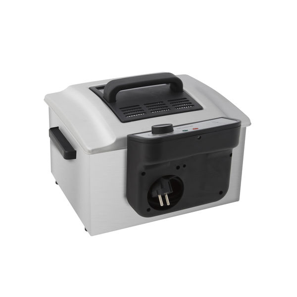 Miniatyrbillede 3 af 6: Inventum GF750S frituregryde Dobbelt 5 L Enkeltstående 3000 W Rustfrit stål