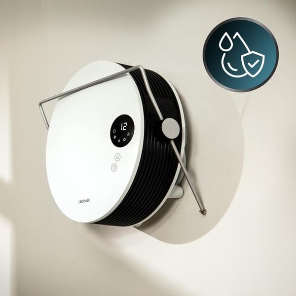 Cecotec ReadyWarm 2000 Round Indendørs Hvid, Sort 2000 W Blæser med elektrisk områdevarmer