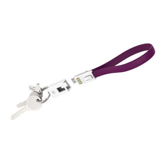 XLayer 214003 USB-kabel USB 2.0 0,2 m Micro-USB A USB A Lilla