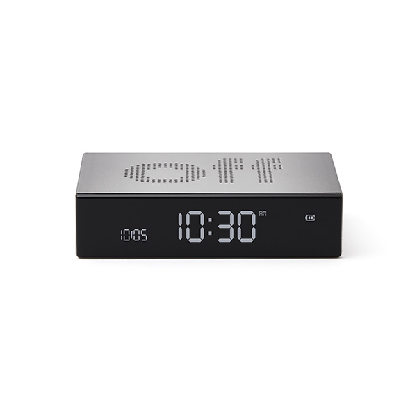 LEXON Flip Premium Digital väckarklocka Aluminium