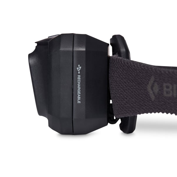 Pikkukuva 2 / 5: Black Diamond Storm 500-R Musta Taskulamppu otsanauhalla