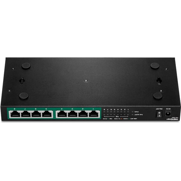 Trendnet TPE-TG84 netværksswitch Ikke administreret Gigabit Ethernet (10/100/1000) Strøm over Ethernet (PoE) Sort