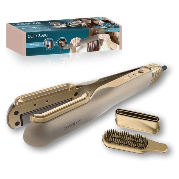 Miniatyrbild 1 av 12: Cecotec AirLisse 2in1 ForceDry Plattång Airflow Champagne