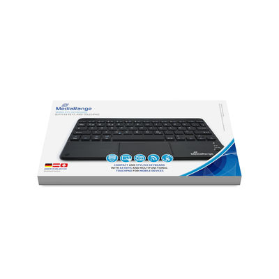 Miniatyrbillede 3 af 3: MediaRange MROS130 tastatur Kontor Bluetooth QWERTZ Tysk Sort